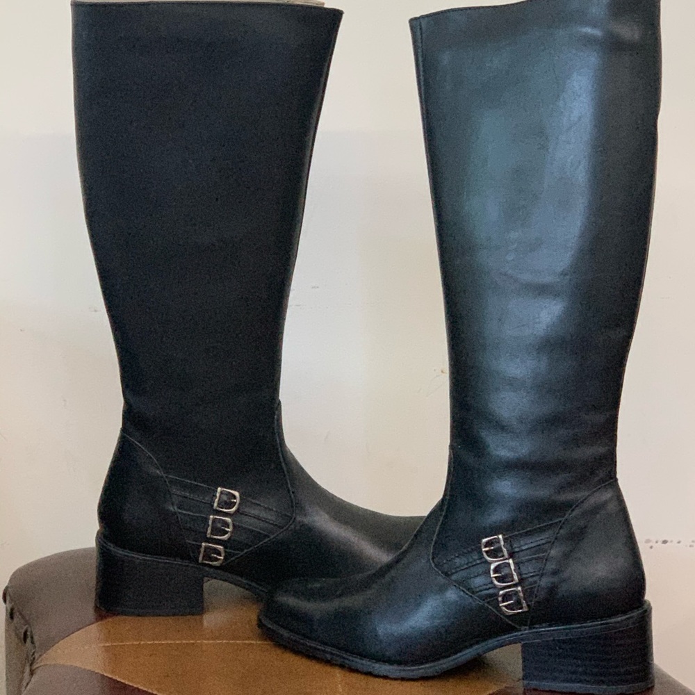 Genuine Black Leather Eric Michaels Boot